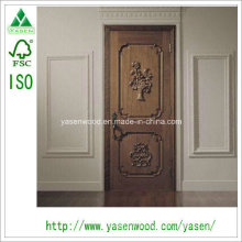 Solid Wood Painting Door Timber Solid Wooden Door